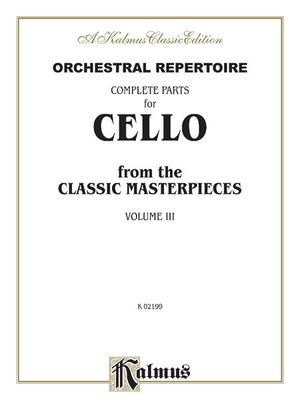 COMPLETE PARTS FOR CELLO (Violonchelo) VOL3