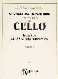 Complete Parts for Cello (Violonchelo) from the Classic Masterpieces Vol. 4