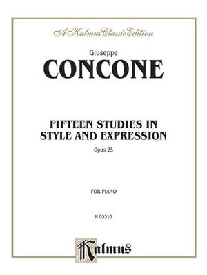 Fifteen Studies (estudios) in Style and Expression, Op. 25 Piano
