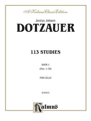 113 Studies Volume I Cello (Estudios Violonchelo)