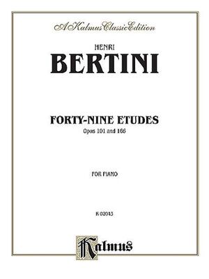 Forty-nine Etudes (estudios), Op. 101 & 166 Piano