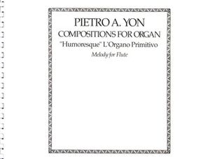 Humoresque L'organo Primitivo-Toccatino for Flute Organ