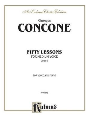 Fifty Lessons, Op. 9 Medium Voice