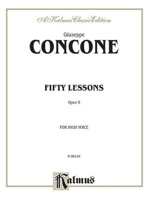 Fifty Lessons, Op. 9 High Voice