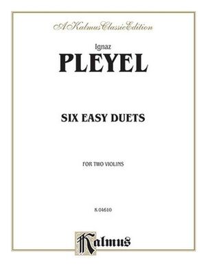 Six Easy Duets, Op. 23 Violin