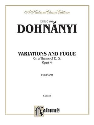Variation & Fugue (on a theme of E.G.) Op. 4 Piano