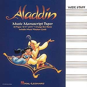 Aladdin: Music Manuscript Paper - Wide Staff