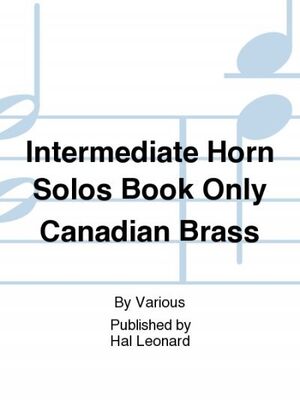 Intermediate Horn (trompa) solo's book