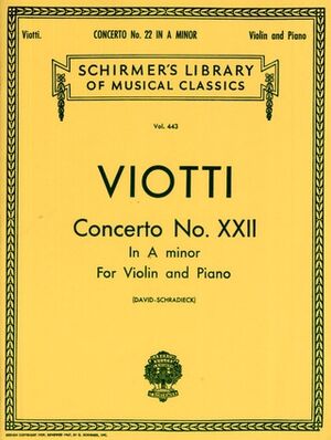 Concerto (concierto) No. 22 in A Minor