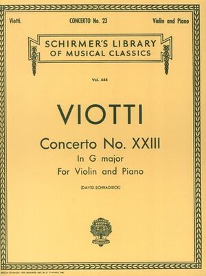 Concerto (concierto) No. 23 in G Major