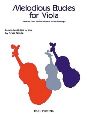 Melodious Etudes (estudios) for Viola