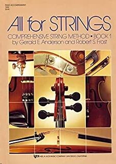 Piano Anderson/Frost Kjos Music 78pa. All For Strings. Acompañamiento De Piano Vol.1