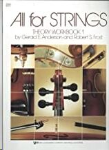 Violoncello Anderson/Frost Kjos Music 84co. All For Strings Teoria Libro Trabajo Vol.1