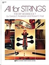 Contrabajo Anderson/Frost Kjos Music 84sb. All For Strings Teoria Libro De Trabajo Vol.1