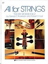 Violoncello Anderson/Frost Kjos Music 85co. All For Strings Teoria Libro Trabajo Vol.2