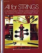 Violin Anderson/Frost Kjos Music 80f. All For Strings Vol.3 Libro Del Profesor (Toda Cuerda) (Full C