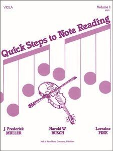 Viola Fink/Rusch/Spinosa Kjos Music 69va. Quick Steps To Note Reading Vol.1