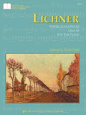 Piano Lichner Kjos Music Gp427. 3 Sonatinas Op.66 (Snell) (9780 849762970)