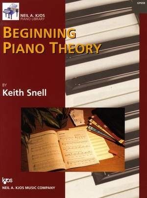 Piano Snell Kjos Gp659. Beginning Piano Theory