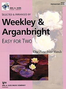 Piano 4 Manos Arr: Weekley/Arganbright Kjos Wp530. Easy For Two (9780849796500)