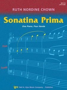 Piano 4 Manos Nordine Chown,R. Kjos Wp1118. Sonatina Prima