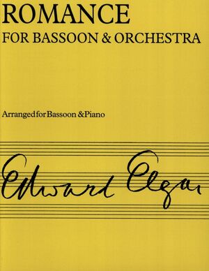 Romance Opus 62 For Bassoon (fagot) And Orchestra