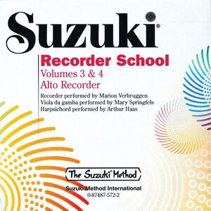 Suzuki Recorder (flauta dulce) School 3&4 Vol. 3 und 4