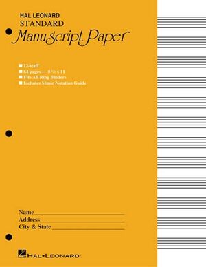 Standard Manuscript Paper Yellow Cover