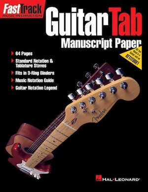 FastTrack - Guitar Tab Manuscript Paper (Guitarra)