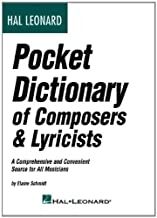 Hal Leonard Pocket Dictionary: Compos & Lyric