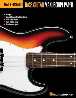 Hal Leonard Bass Guitar Manuscript Paper (Bajo)