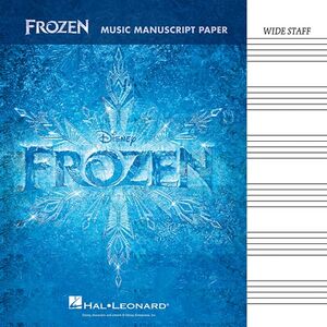 Frozen: Music Manuscript Paper (Wide-Staff)