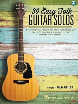 30 Easy Folk Guitar Solos