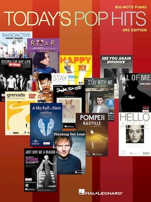 Today's Pop Hits: 3rd Edition - Big Note Piano