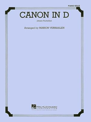 Canon in D - Piano or Organ Solo