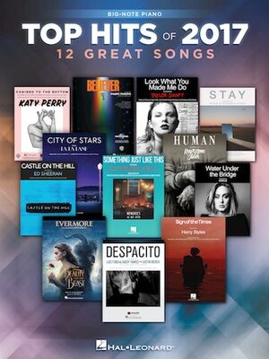 Top Hits of 2017 for Big-Note Piano