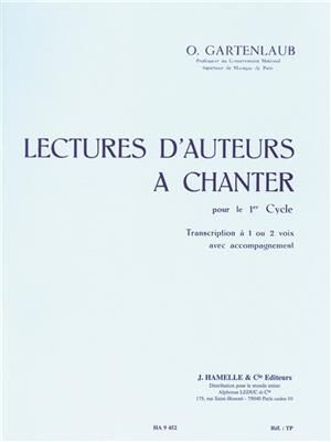 Lectures D'Auteurs A Chanter