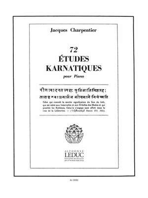 72 Etudes (estudios) Karnatiques Cycle 02