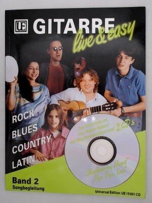Gitarre live and easy. Rock Blues Country Latin. Songbegleitung - mit MC Band 2