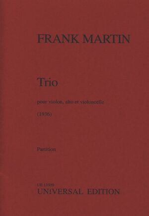 MARTIN STR TRIO Vln 2Vc Score