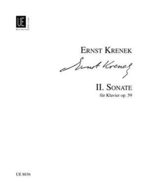 KRENEK SONATE NO.2 OP59 S.Pft op. 59