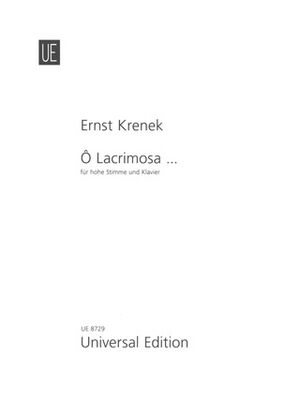 KRENEK O LACRYMOSA OP48 H.Vce & Pft op. 48