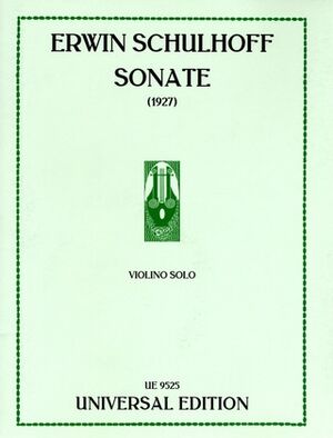 SCHULOFF SONATE (sonata) S.Vln