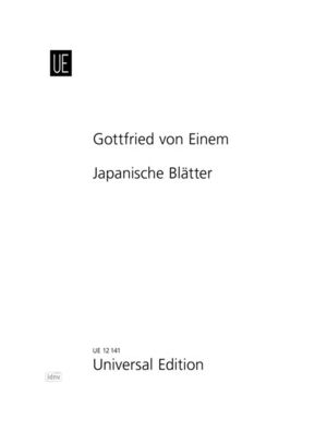 EINEM JAPANISCHE BLATTER Op15 Vce Pft op. 15