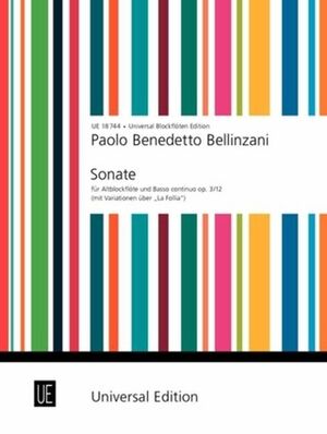 BELLINZANI SONATE Din Tre.Rec BC op. 3/12
