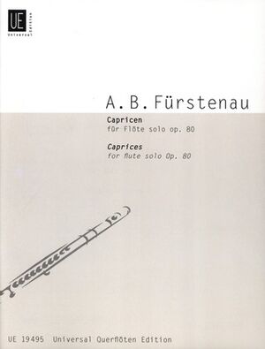 FURSTENAU CAPRICES Op80 Solo Flute op. 80