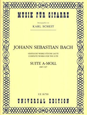 BACH JS SUITE A Min S Gtr BWV 997