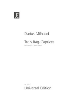 MILHAUD TROIS RAG CAPRICES S.Pft op. 78