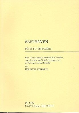 BETHOVEN SYMPHONY (sinfonía) NO.5 Edited SCHENKER