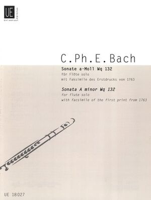 BACH CPE SONATE Amin S.Flute (sonata flauta) Wq. 132
